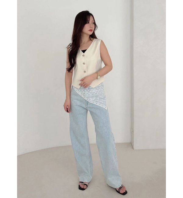 MERCURYDUO「ストレートデニムパンツ」|デニム|