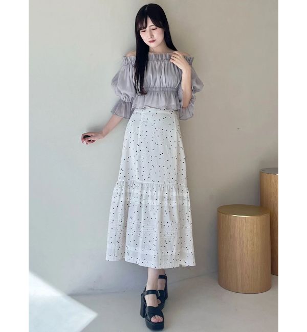 MERCURYDUO「タックティアードスカート」|スカート|