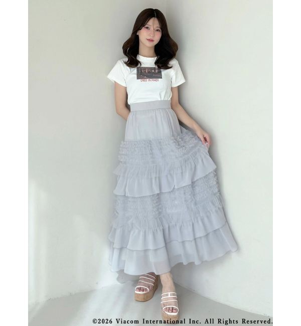 MERCURYDUO「ティアードボリュームスカート」|スカート|