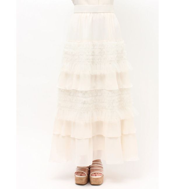 MERCURYDUO「ティアードボリュームスカート」|スカート|