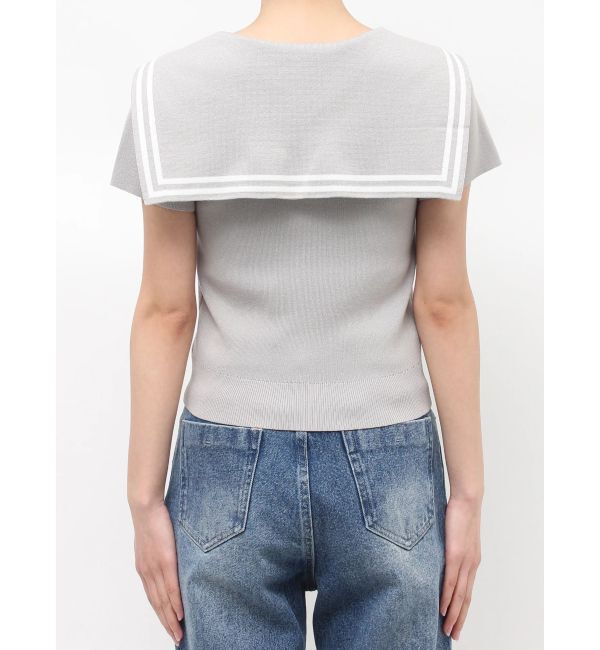 MERCURYDUO「セーラーカラーニット」|ニット・セーター|