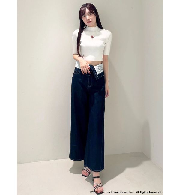 MERCURYDUO「【EMILY IN PARISコラボ】 ロゴエンブロイダリーニット」|ニット・セーター|