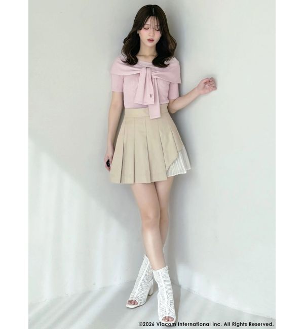 MERCURYDUO「【EMILY IN PARISコラボ】レイヤードライクツイストニット」|ニット・セーター|