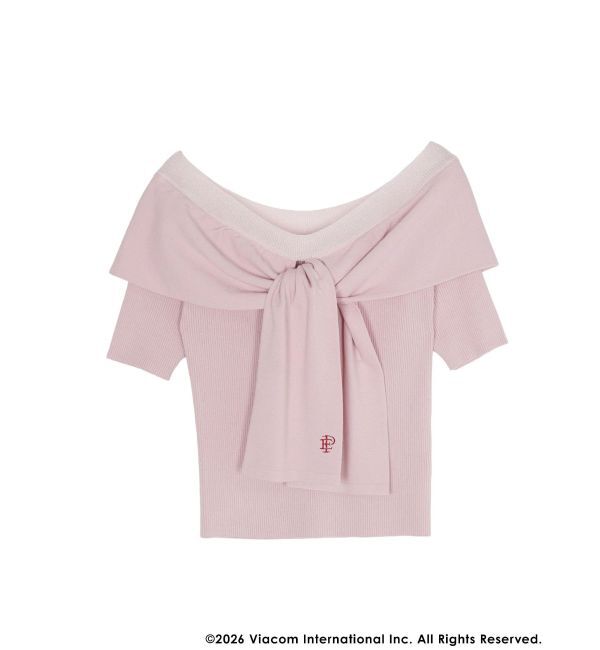 MERCURYDUO「【EMILY IN PARISコラボ】レイヤードライクツイストニット」|ニット・セーター|