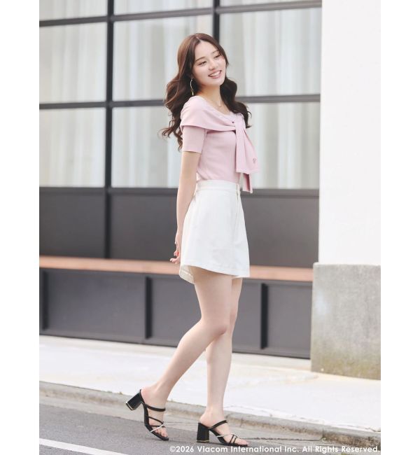 MERCURYDUO「【EMILY IN PARISコラボ】レイヤードライクツイストニット」|ニット・セーター|