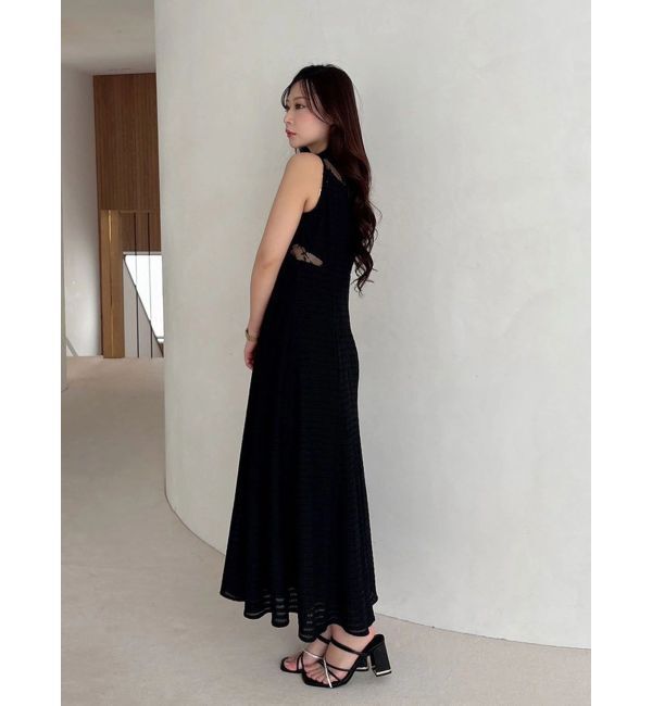 MERCURYDUO「レースブロッキングカットワンピース」|ワンピース|