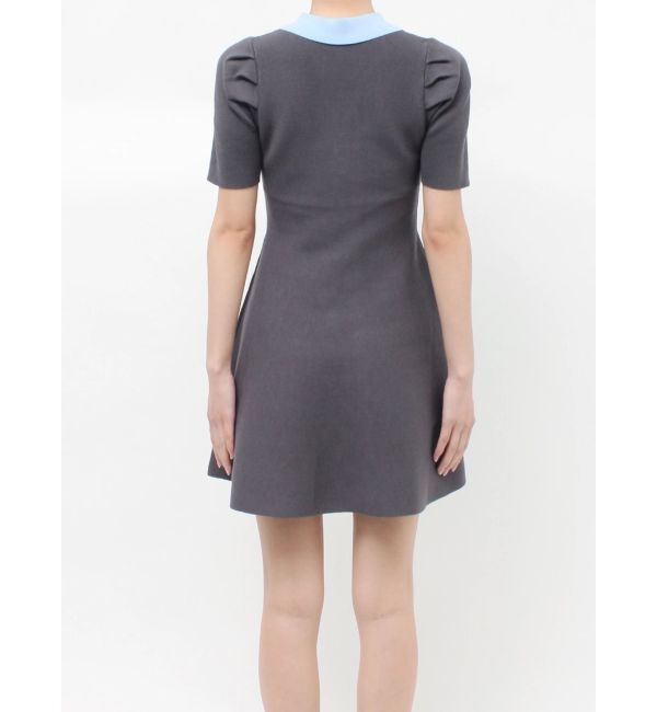 MERCURYDUO「【WEB限定】バイカラースキッパーフレアミニワンピース」|ワンピース|