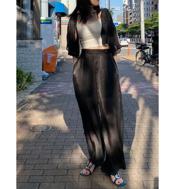 MURUA「シャイニーシアーショートシャツ」|シャツ・ブラウス|