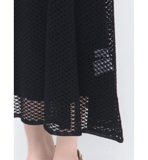 LAGUNAMOON「オープンワークパターンニットワンピース」|ワンピース|