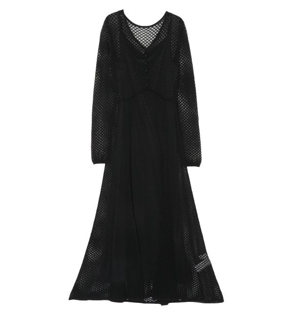 LAGUNAMOON「オープンワークパターンニットワンピース」|ワンピース|