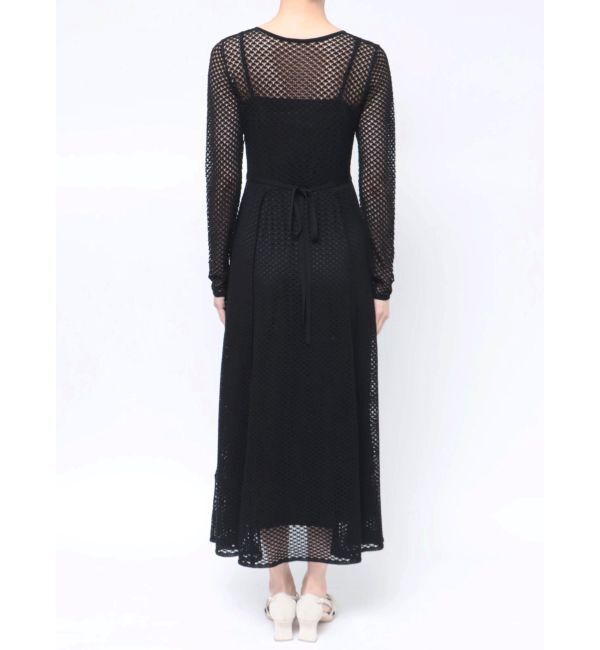 LAGUNAMOON「オープンワークパターンニットワンピース」|ワンピース|