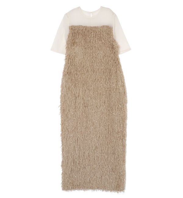 LAGUNAMOON「LADYシャギードレス」|ドレス|ベージュ