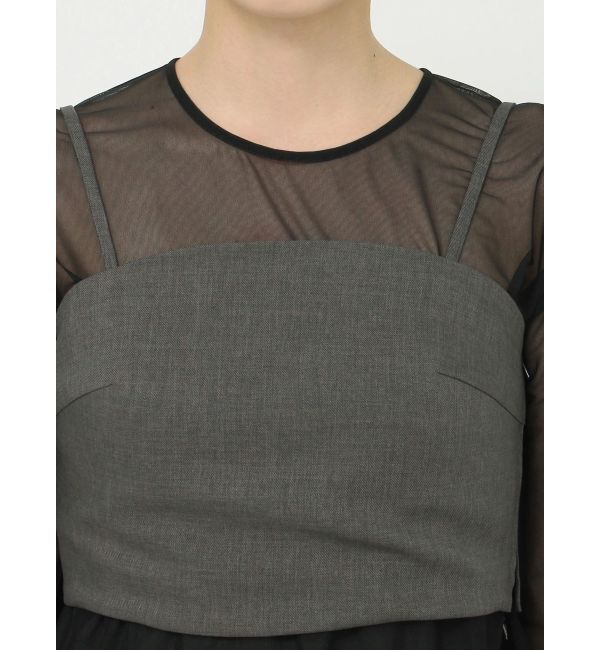 LAGUNAMOON「LADYシアーレイヤードセットアップドレス」|ドレス|