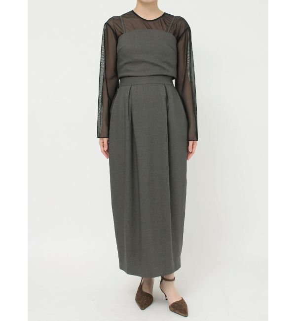 LAGUNAMOON「LADYシアーレイヤードセットアップドレス」|ドレス|