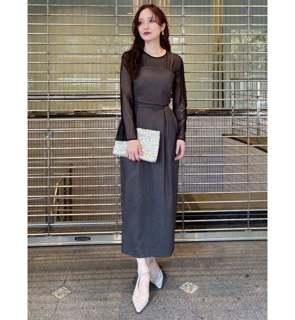 LAGUNAMOON「LADYシアーレイヤードセットアップドレス」|ドレス|