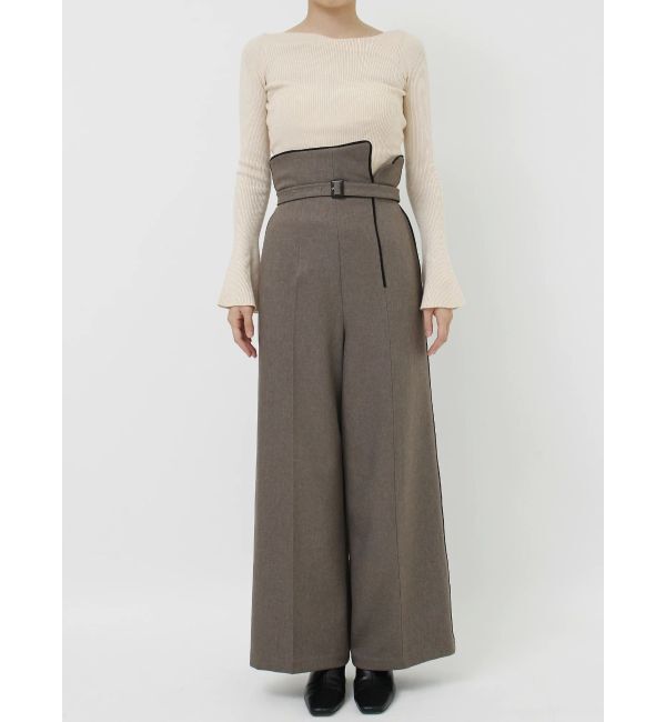 LAGUNAMOON「バイカラーラペルワイドパンツ」|その他|