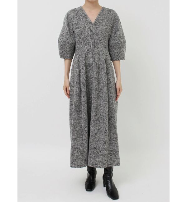 LAGUNAMOON「コクーンZIPハーフスリーブワンピース」|ワンピース|