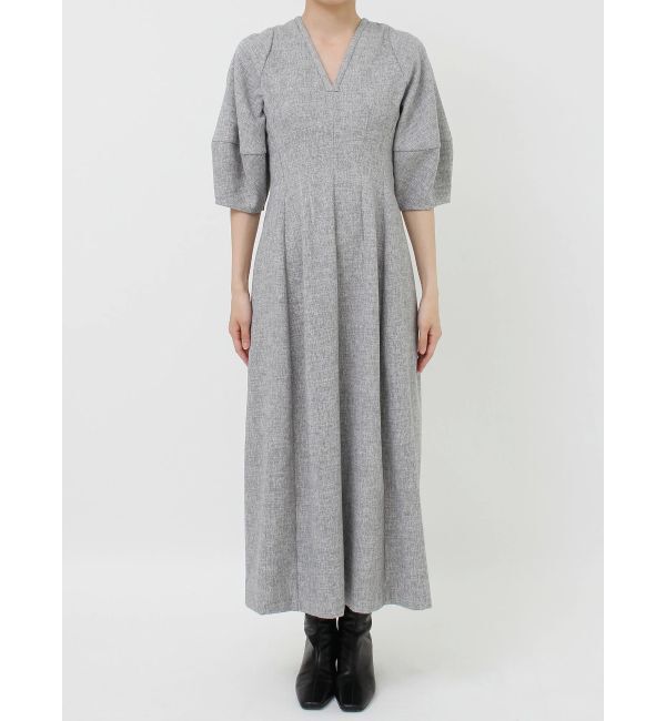 LAGUNAMOON「コクーンZIPハーフスリーブワンピース」|ワンピース|