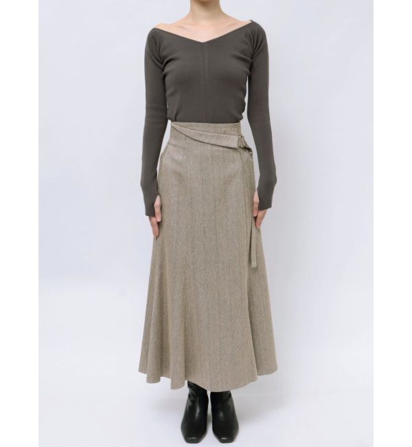 LAGUNAMOON「ウエストラペルツイードマーメイドスカート」|スカート|