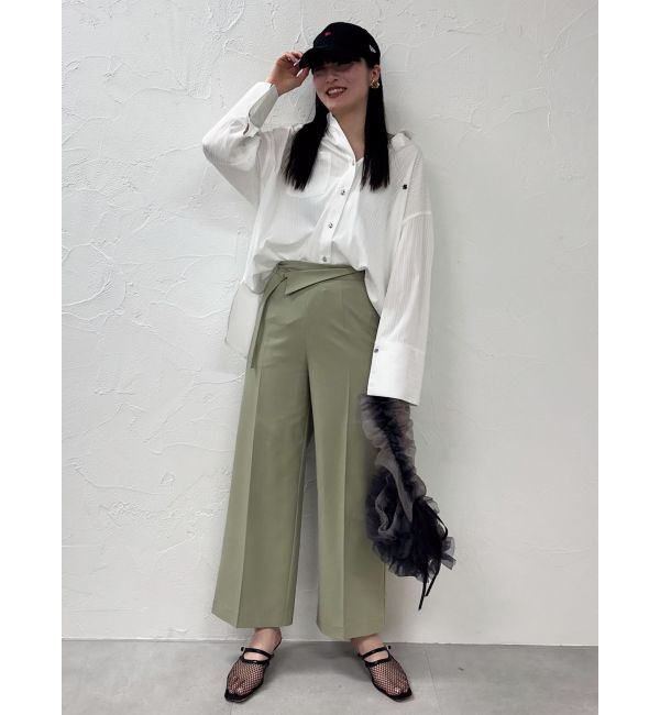 LAGUNAMOON「ウエストアシンメトリーラペルパンツ」|その他|