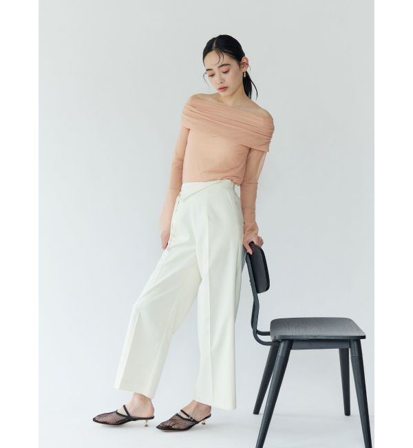 LAGUNAMOON「ウエストアシンメトリーラペルパンツ」|その他|