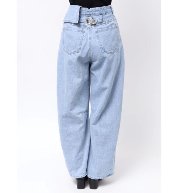 LAGUNAMOON「ウエストラペルデニムパンツ」|デニム|
