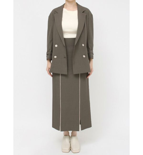 LAGUNAMOON「バイカラーパイピングスカート」|スカート|