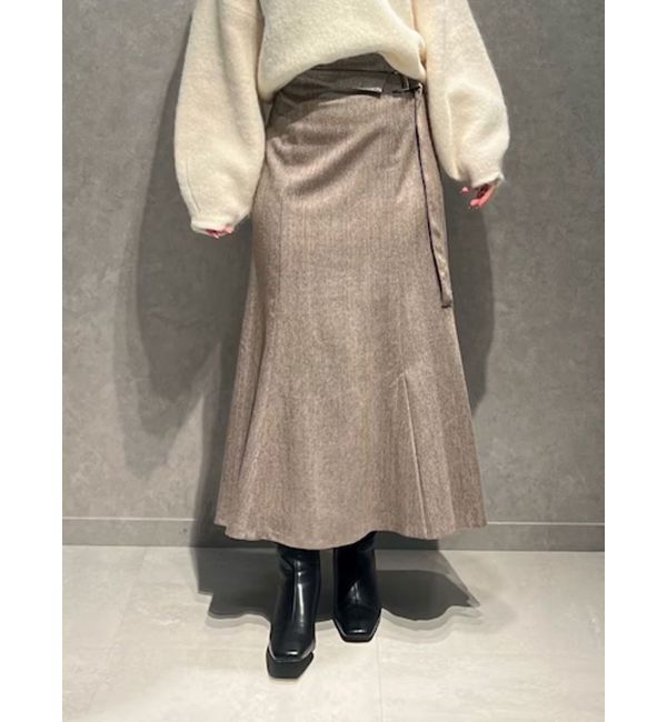 LAGUNAMOON「ウエストラペルツイードマーメイドスカート」|スカート|