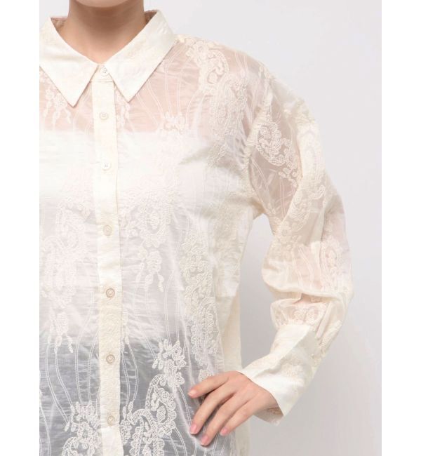 LAGUNAMOON「シアーエンブロイダリーシャツ」|シャツ・ブラウス|