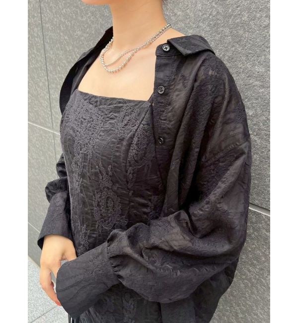 LAGUNAMOON「シアーエンブロイダリーシャツ」|シャツ・ブラウス|