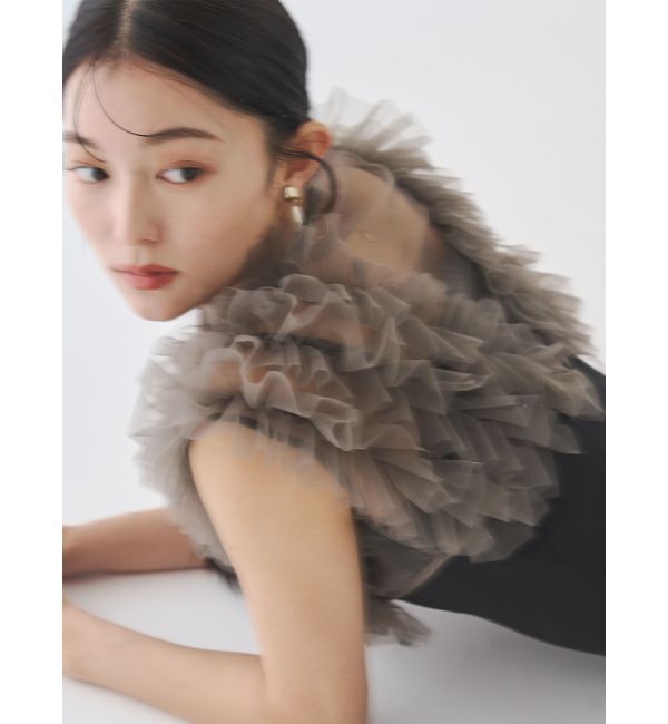 LAGUNAMOON「LADYノースリーブボレロキャミワンピース」|ワンピース|ブラック