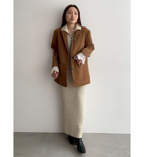 LAGUNAMOON「スエードライクジャケット」|テーラードジャケット|