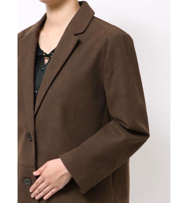 LAGUNAMOON「スエードライクジャケット」|テーラードジャケット|