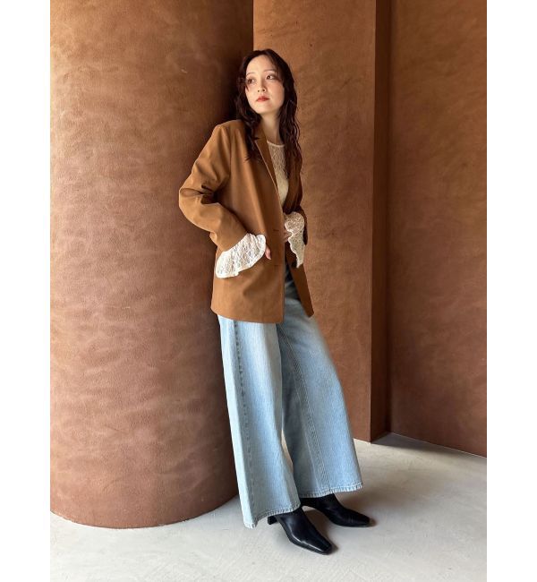 LAGUNAMOON「スエードライクジャケット」|テーラードジャケット|