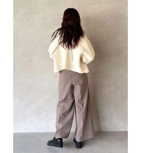 LAGUNAMOON「セッケツニットボアブルゾン」|ブルゾン・スタジャン|