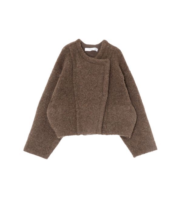 LAGUNAMOON「セッケツニットボアブルゾン」|ブルゾン・スタジャン|ブラウン