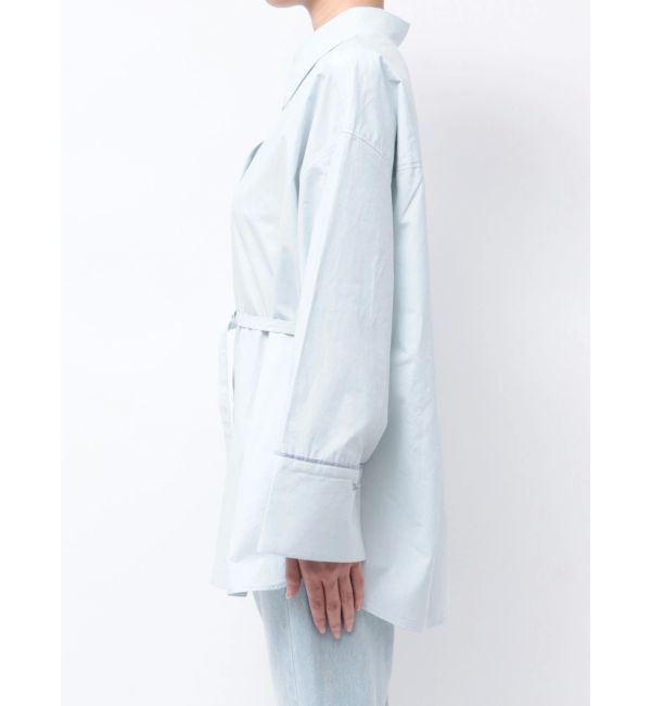 LAGUNAMOON「バイカラーワイドスリーブハートボタンシャツ」|シャツ・ブラウス|