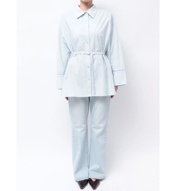 LAGUNAMOON「バイカラーワイドスリーブハートボタンシャツ」|シャツ・ブラウス|