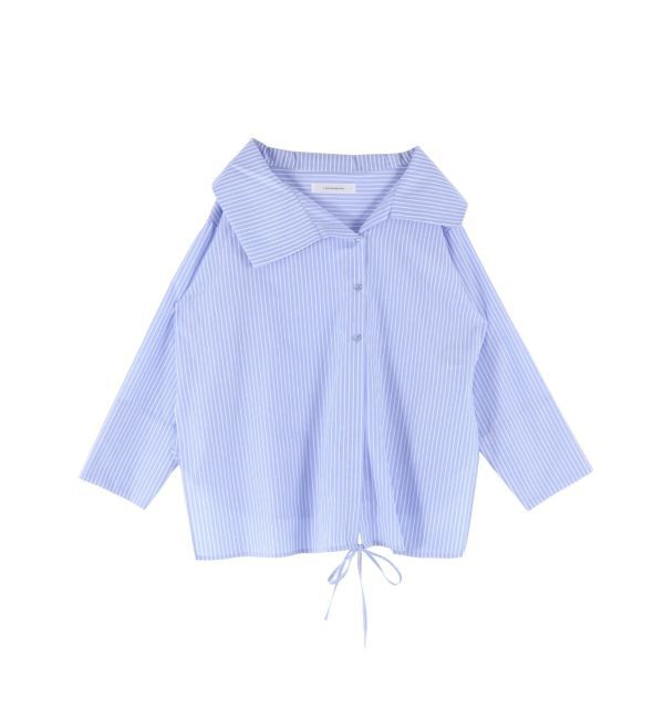 LAGUNAMOON「アシンメトリーカラーカシュクールシャツ」|シャツ・ブラウス|