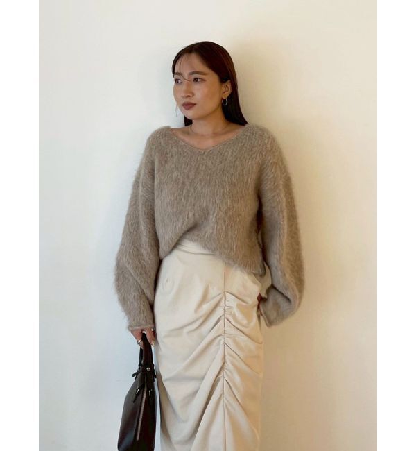 LAGUNAMOON「ドレープIラインスカート」|スカート|