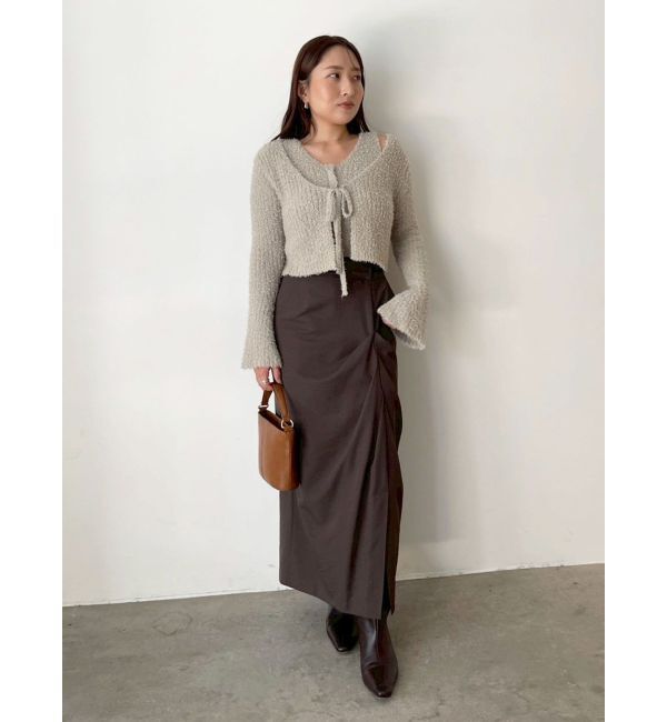 LAGUNAMOON「ドレープIラインスカート」|スカート|