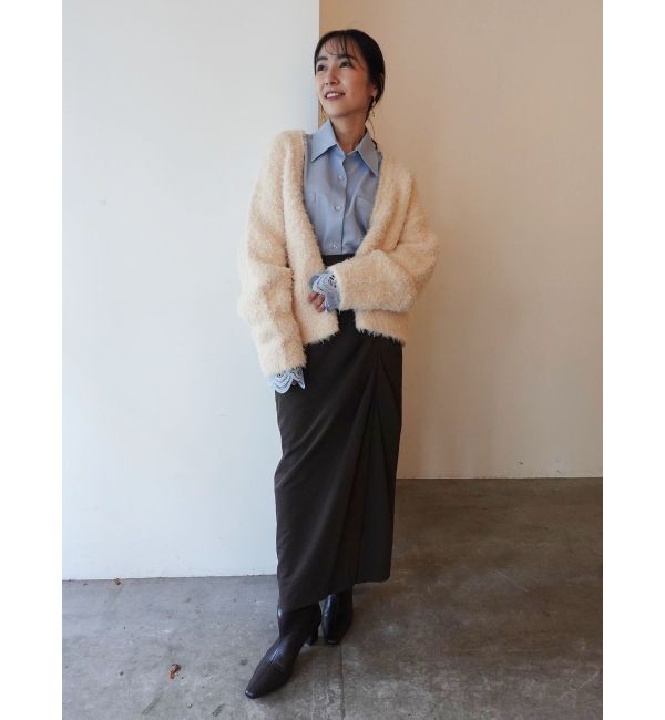 LAGUNAMOON「ドレープIラインスカート」|スカート|