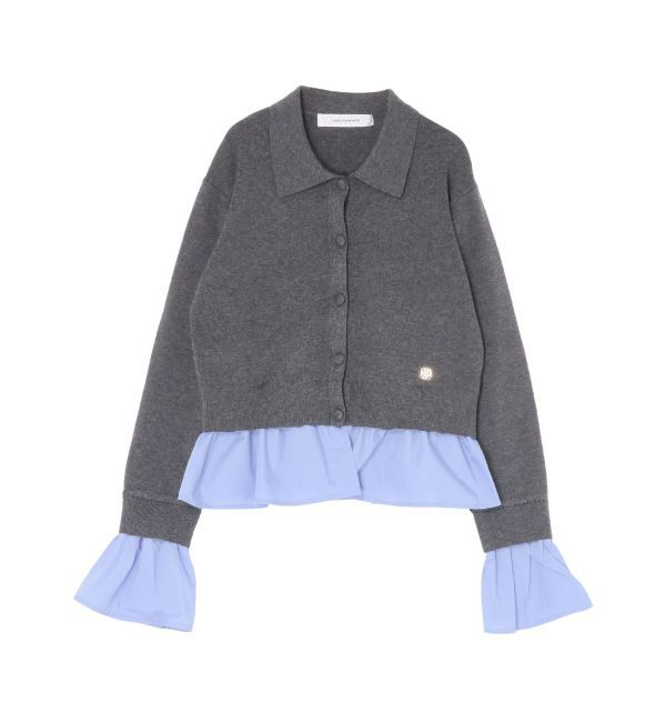 LAGUNAMOON「ペプラムドッキングニットカーディガン」|カーディガン|