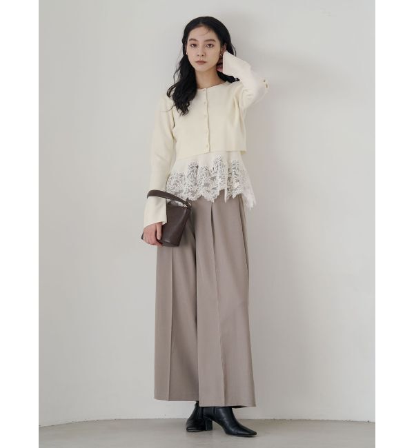 LAGUNAMOON「バイカラーベルトパンツ」|その他|