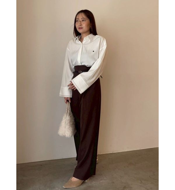 LAGUNAMOON「バイカラーベルトパンツ」|その他|