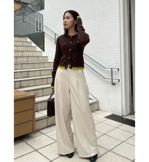 LAGUNAMOON「バイカラーベルトパンツ」|その他|