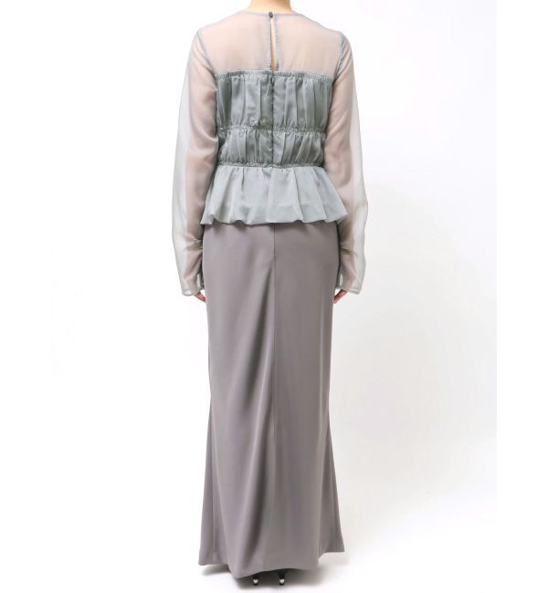 LAGUNAMOON「LADYシフォンペプラムドレス」|ドレス|