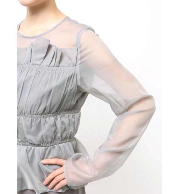 LAGUNAMOON「LADYシフォンペプラムドレス」|ドレス|