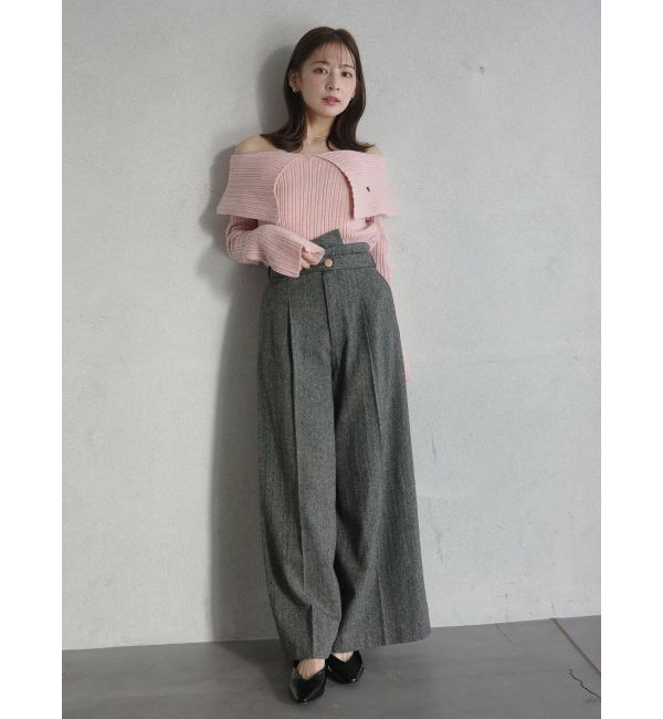 LAGUNAMOON「【POLO BCSコラボ】ワイドカラーニットプルオーバー」|ニット・セーター|