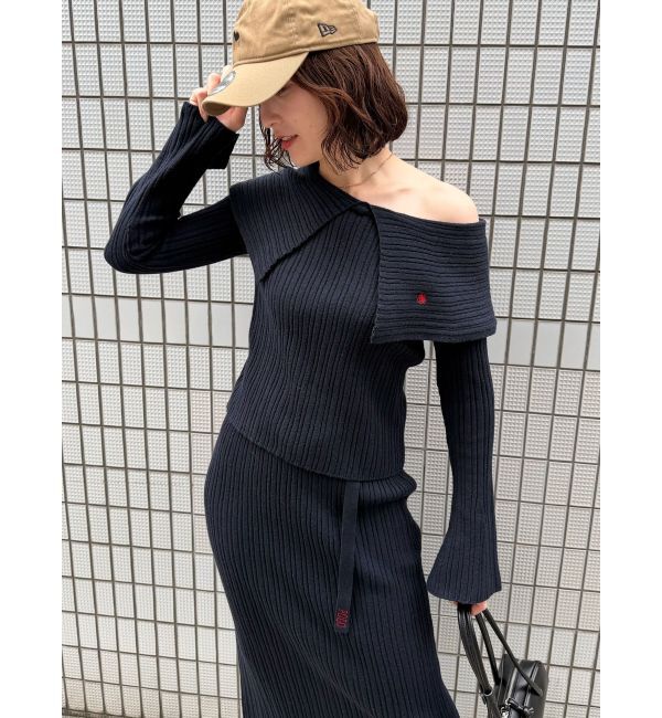 LAGUNAMOON「【POLO BCSコラボ】ワイドカラーニットプルオーバー」|ニット・セーター|